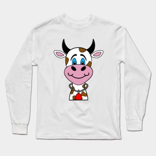 COW Lover Cute Brown Spotted Cow Long Sleeve T-Shirt